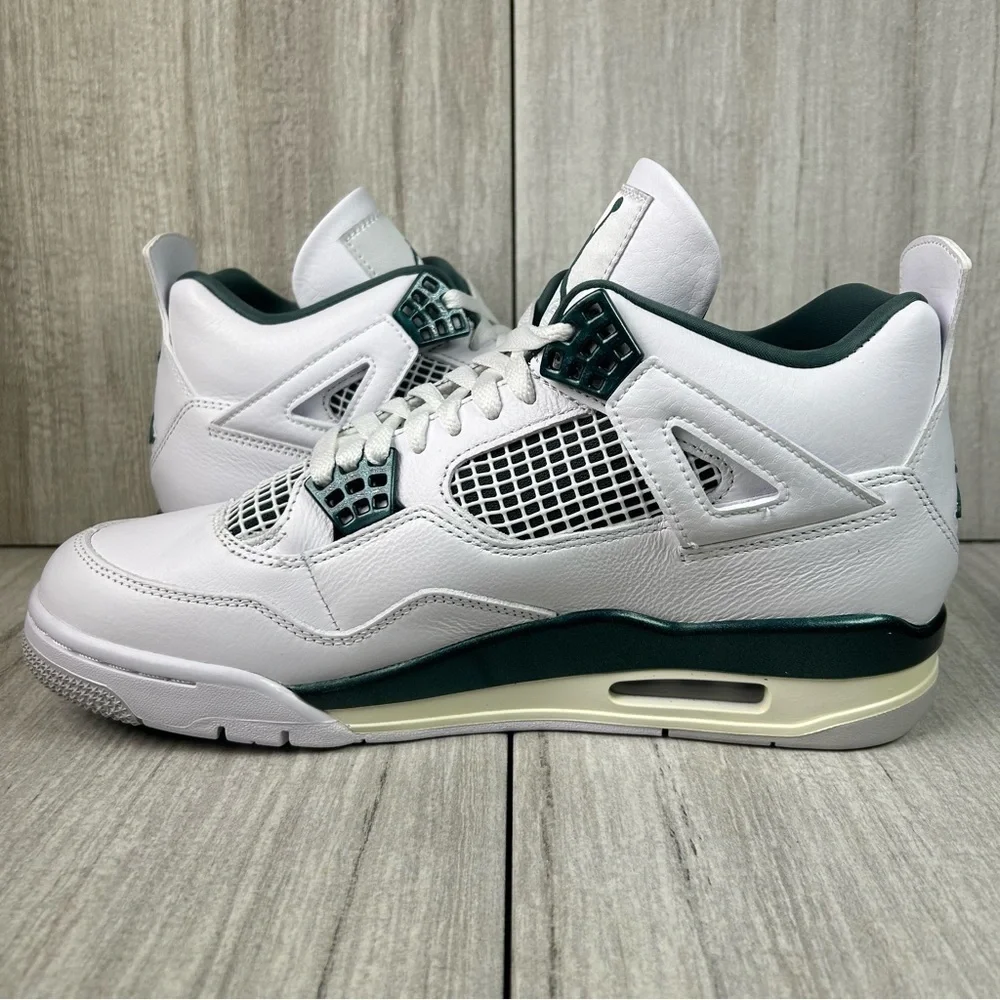 NEW Jordan 4 Retro Oxidized Green Sail White Sneakers fq8138-103 Mens Size 9.5